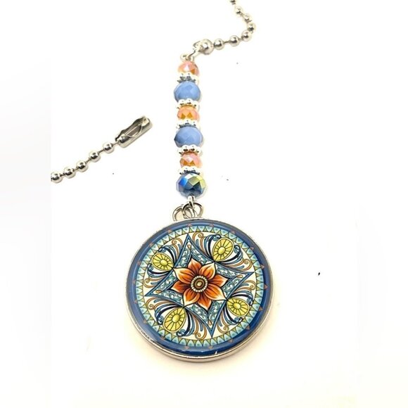 TWO BNWT MATCHING Decorative Fan Pull Extension with Faceted Beads.​ - Picture 2 of 2